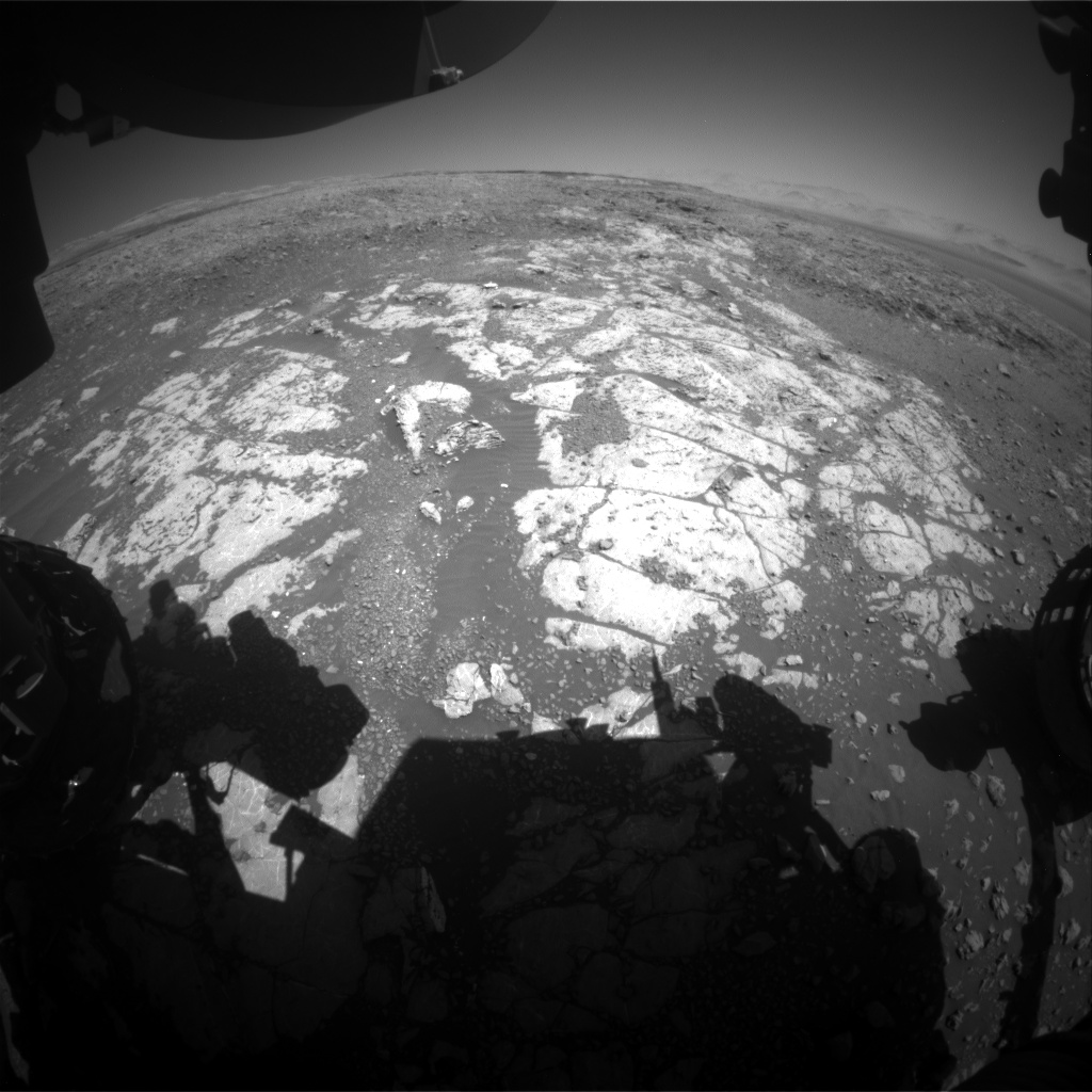 Nasa's Mars rover Curiosity acquired this image using its Front Hazard Avoidance Camera (Front Hazcam) on Sol 1978, at drive 580, site number 68