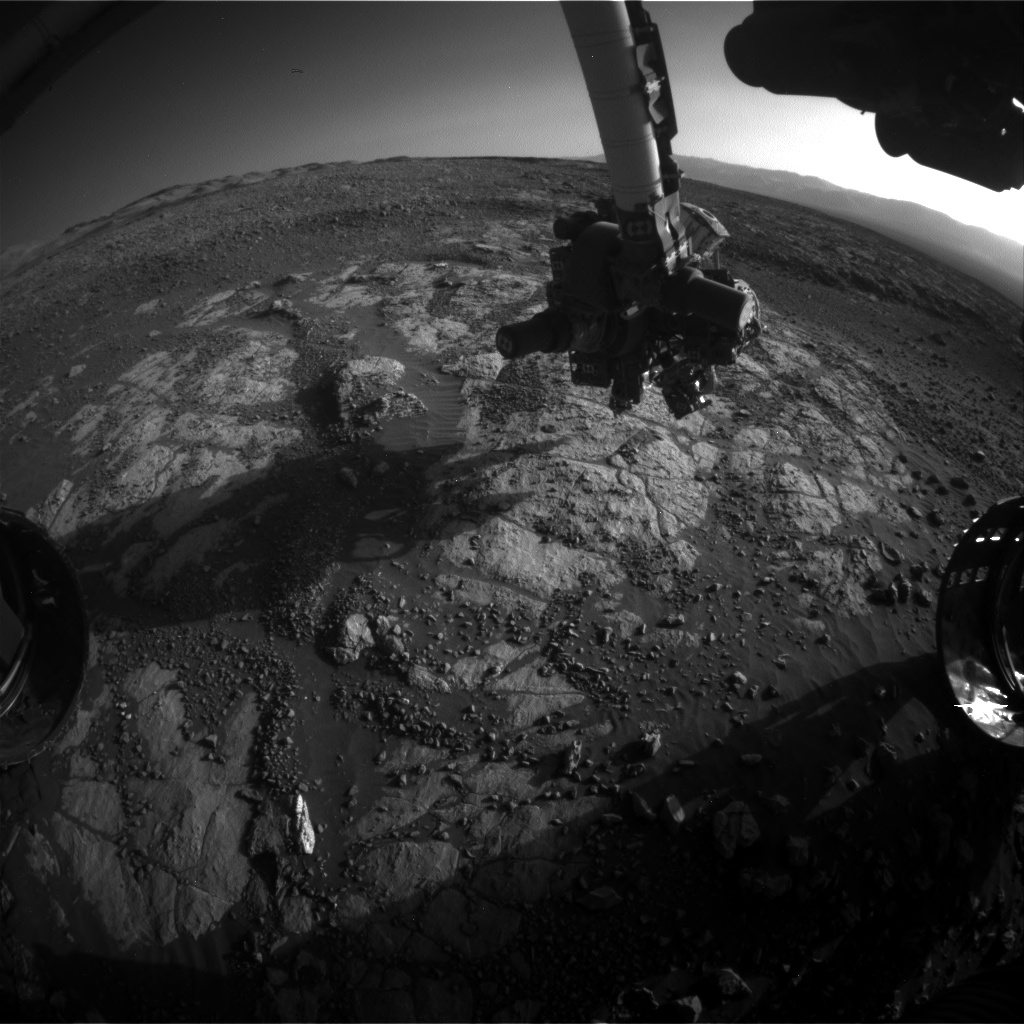 Nasa's Mars rover Curiosity acquired this image using its Front Hazard Avoidance Camera (Front Hazcam) on Sol 1979, at drive 580, site number 68