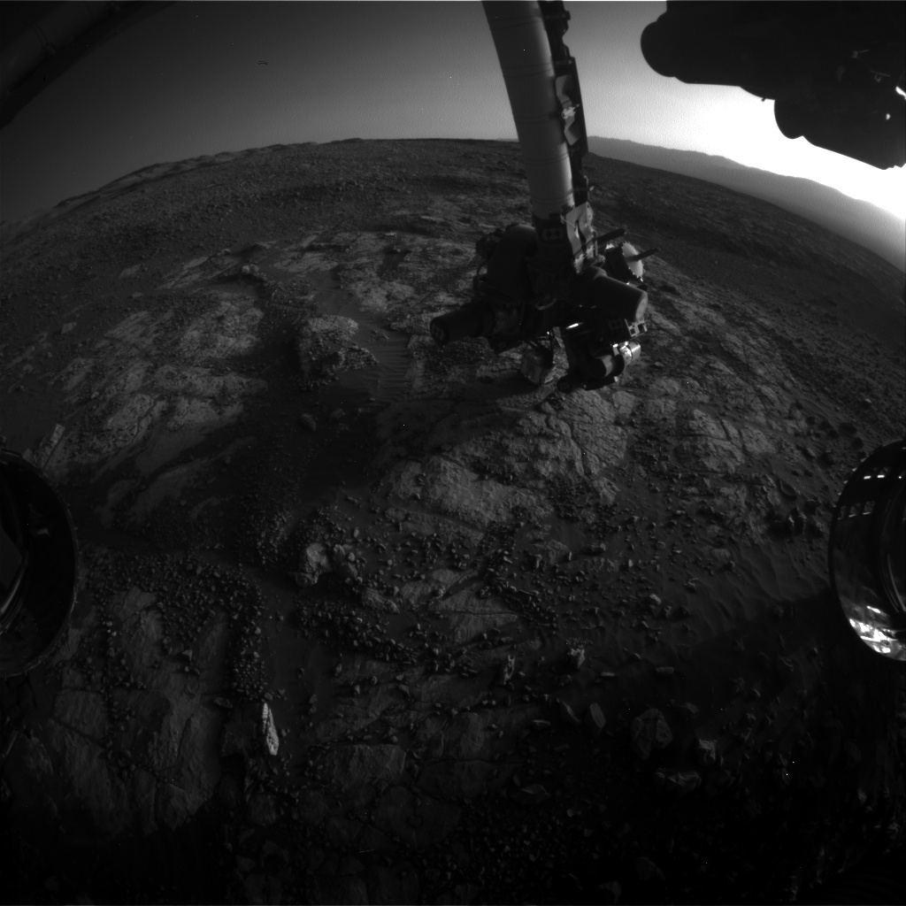 Nasa's Mars rover Curiosity acquired this image using its Front Hazard Avoidance Camera (Front Hazcam) on Sol 1979, at drive 580, site number 68