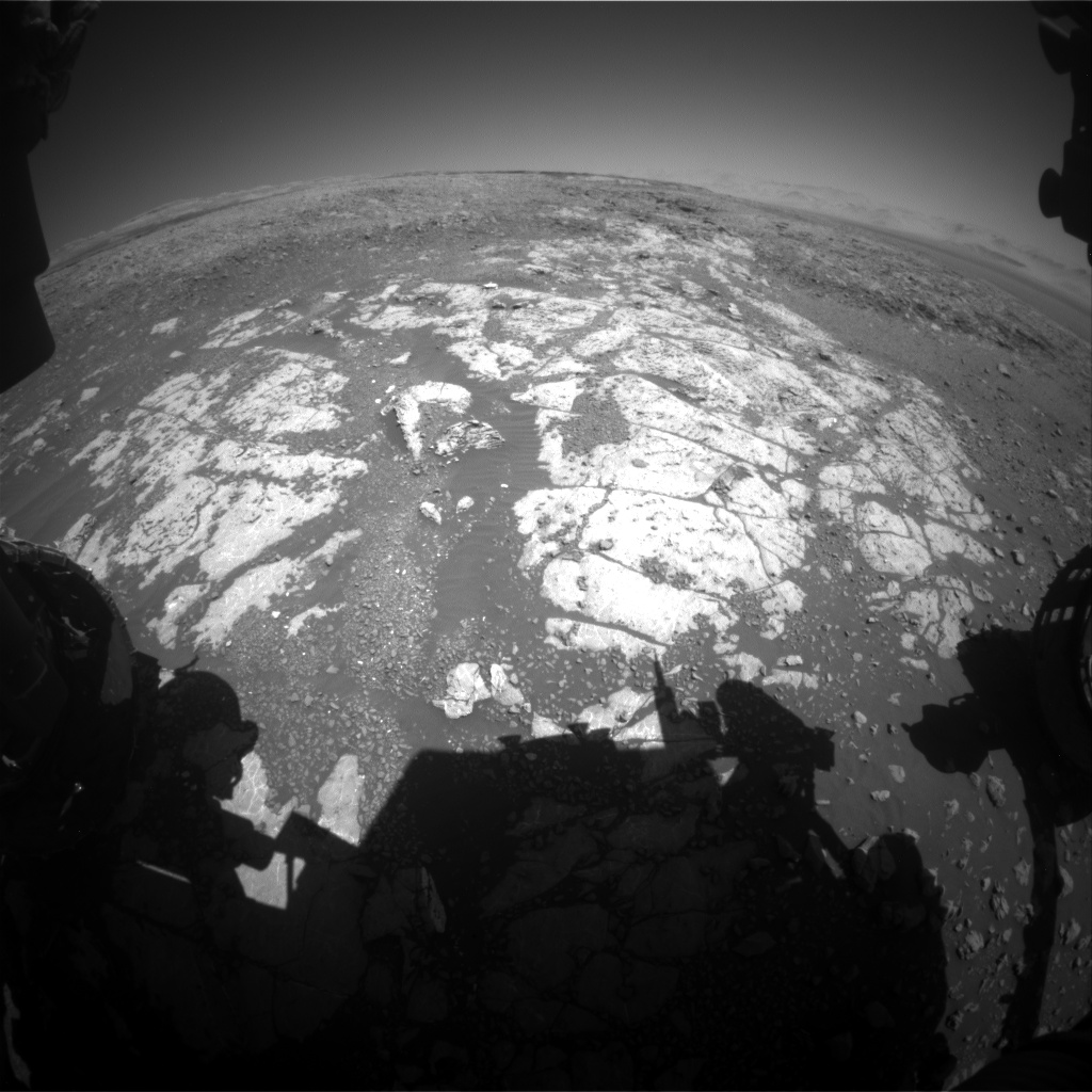 Nasa's Mars rover Curiosity acquired this image using its Front Hazard Avoidance Camera (Front Hazcam) on Sol 1981, at drive 580, site number 68
