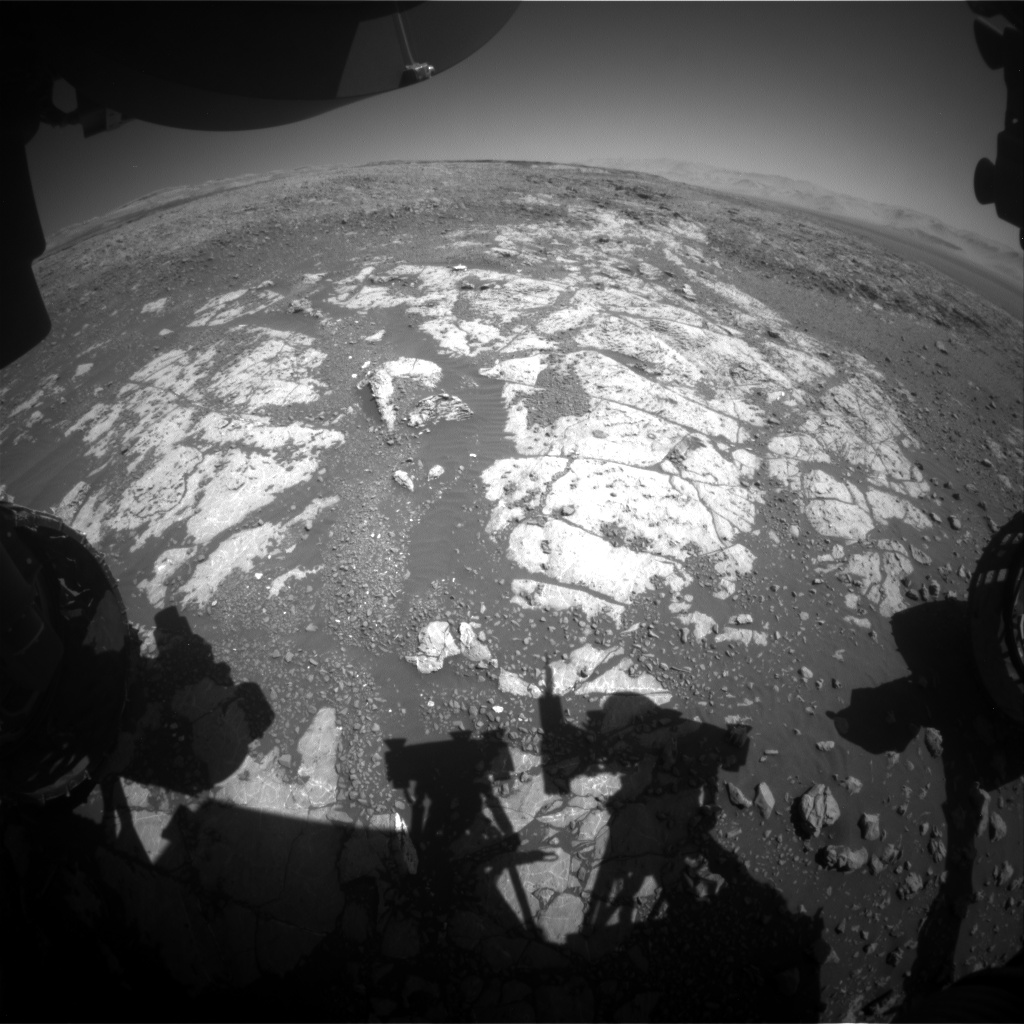 Nasa's Mars rover Curiosity acquired this image using its Front Hazard Avoidance Camera (Front Hazcam) on Sol 1982, at drive 580, site number 68