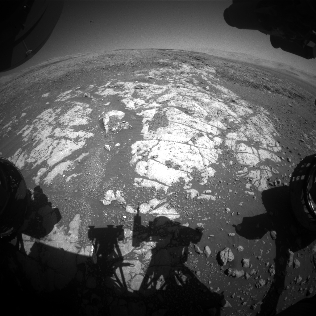 Nasa's Mars rover Curiosity acquired this image using its Front Hazard Avoidance Camera (Front Hazcam) on Sol 1983, at drive 580, site number 68