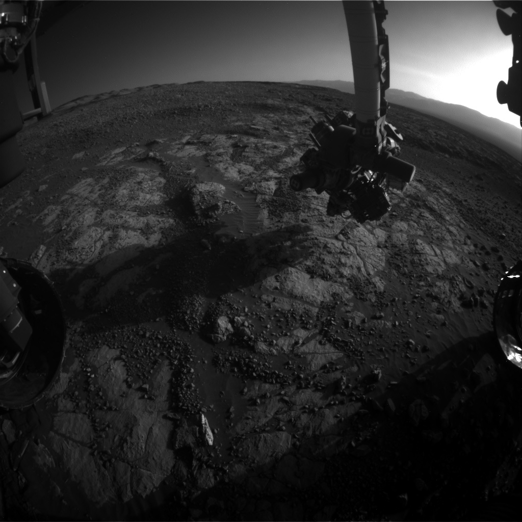 Nasa's Mars rover Curiosity acquired this image using its Front Hazard Avoidance Camera (Front Hazcam) on Sol 1984, at drive 580, site number 68