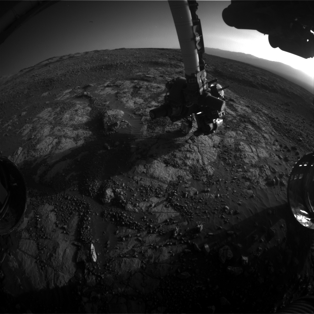 Nasa's Mars rover Curiosity acquired this image using its Front Hazard Avoidance Camera (Front Hazcam) on Sol 1984, at drive 580, site number 68