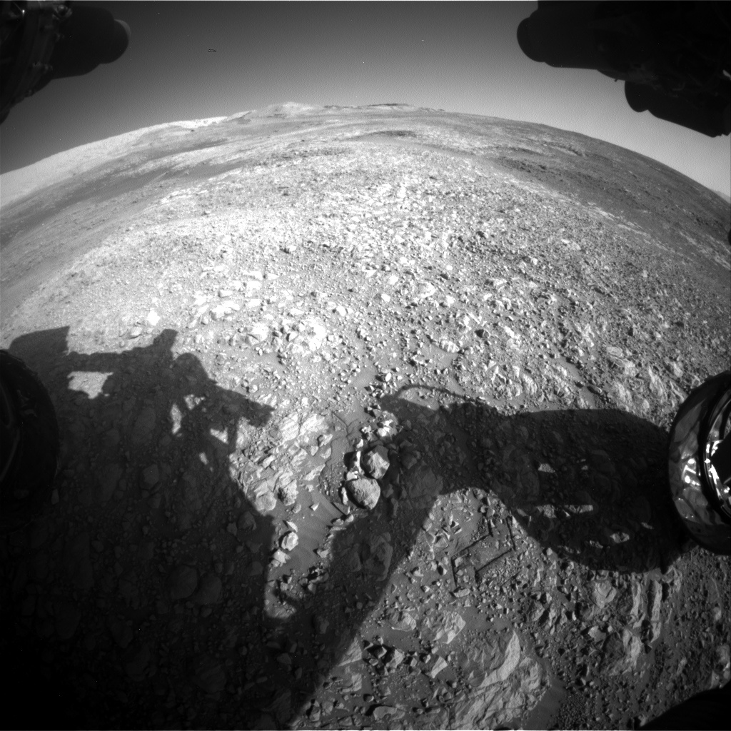 Nasa's Mars rover Curiosity acquired this image using its Front Hazard Avoidance Camera (Front Hazcam) on Sol 1986, at drive 1232, site number 68
