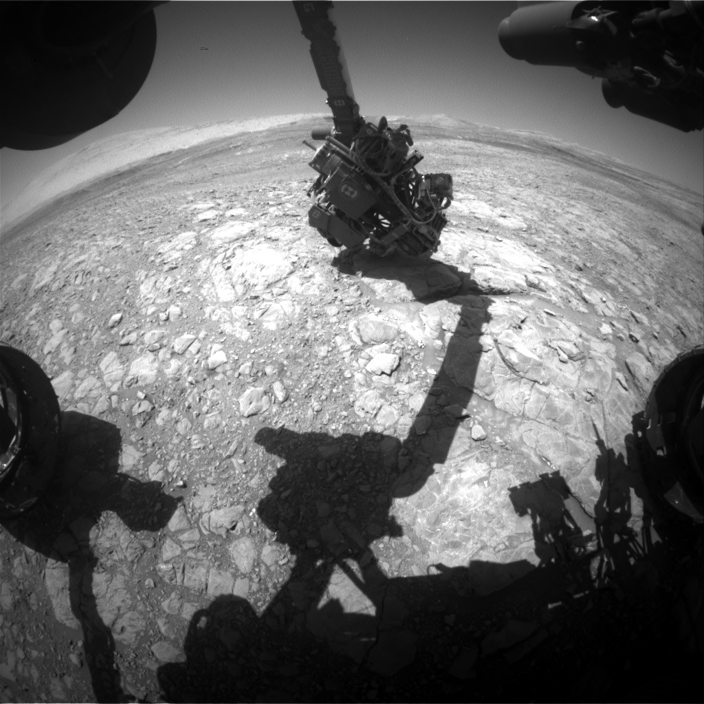 Nasa's Mars rover Curiosity acquired this image using its Front Hazard Avoidance Camera (Front Hazcam) on Sol 1991, at drive 1626, site number 68