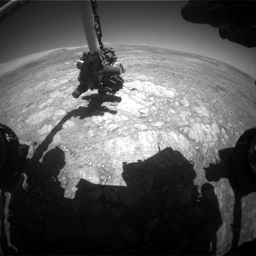 Nasa's Mars rover Curiosity acquired this image using its Front Hazard Avoidance Camera (Front Hazcam) on Sol 1993, at drive 1816, site number 68