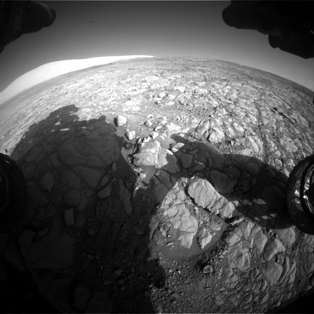 Nasa's Mars rover Curiosity acquired this image using its Front Hazard Avoidance Camera (Front Hazcam) on Sol 1993, at drive 2090, site number 68