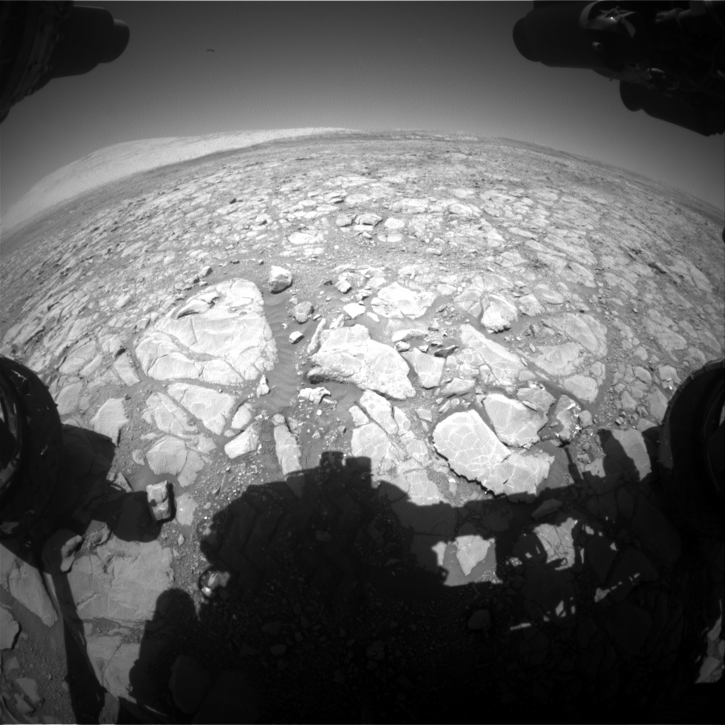 Nasa's Mars rover Curiosity acquired this image using its Front Hazard Avoidance Camera (Front Hazcam) on Sol 1994, at drive 2090, site number 68