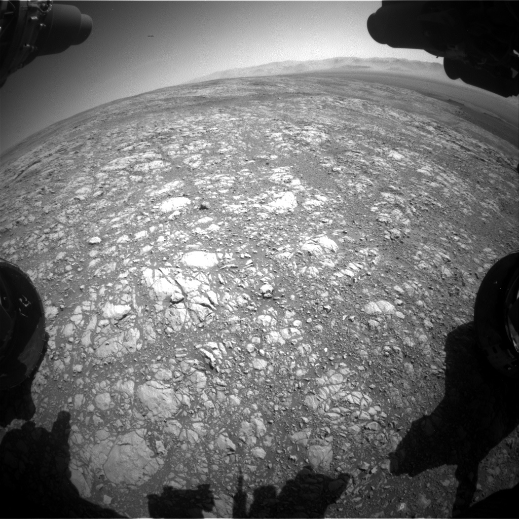 Nasa's Mars rover Curiosity acquired this image using its Front Hazard Avoidance Camera (Front Hazcam) on Sol 1996, at drive 2396, site number 68