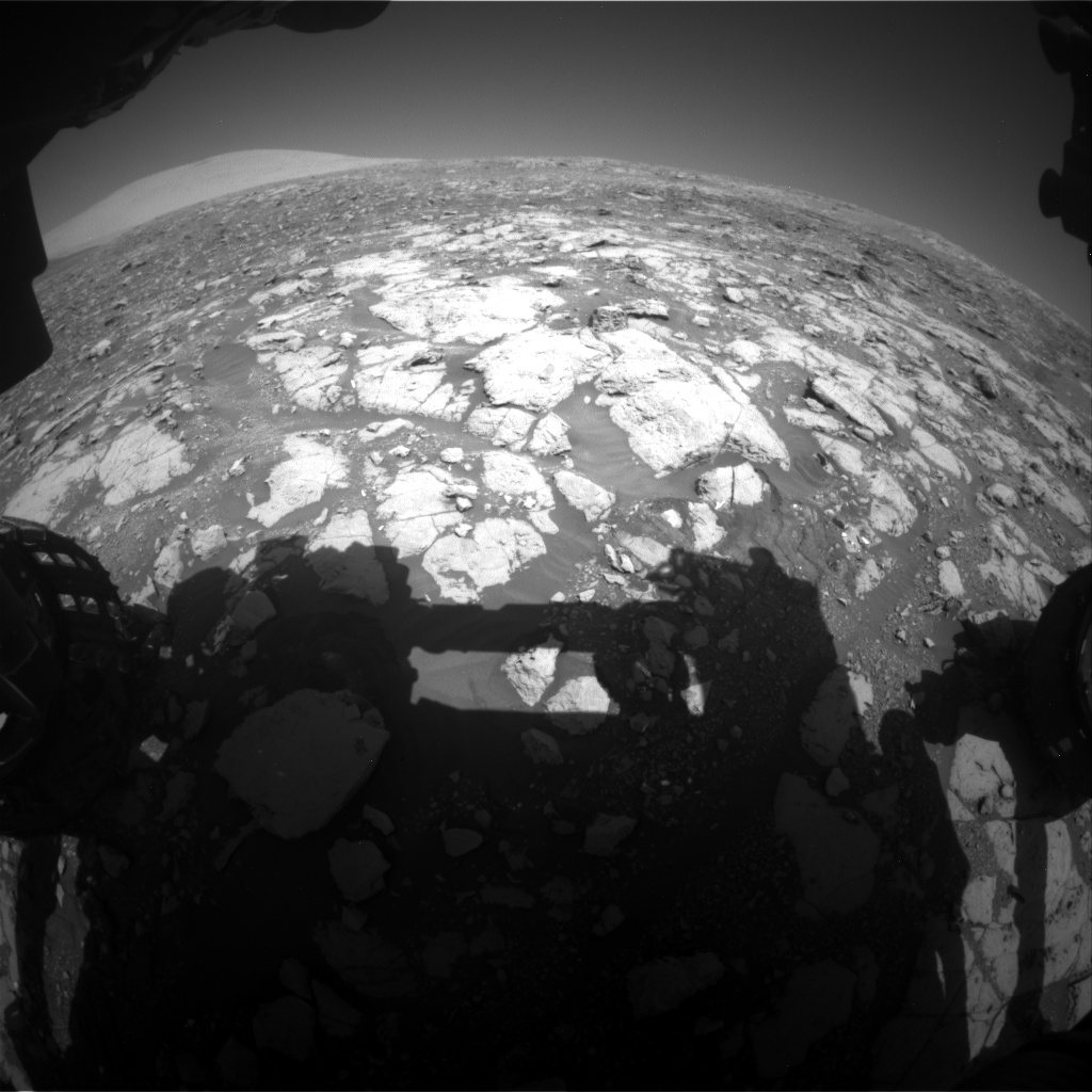 Nasa's Mars rover Curiosity acquired this image using its Front Hazard Avoidance Camera (Front Hazcam) on Sol 1999, at drive 2626, site number 68