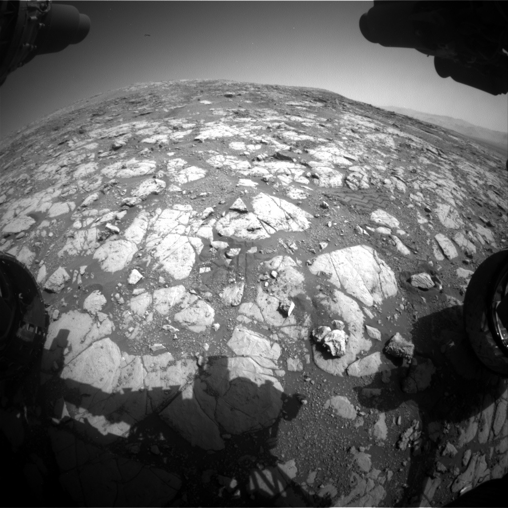 Nasa's Mars rover Curiosity acquired this image using its Front Hazard Avoidance Camera (Front Hazcam) on Sol 2003, at drive 0, site number 69