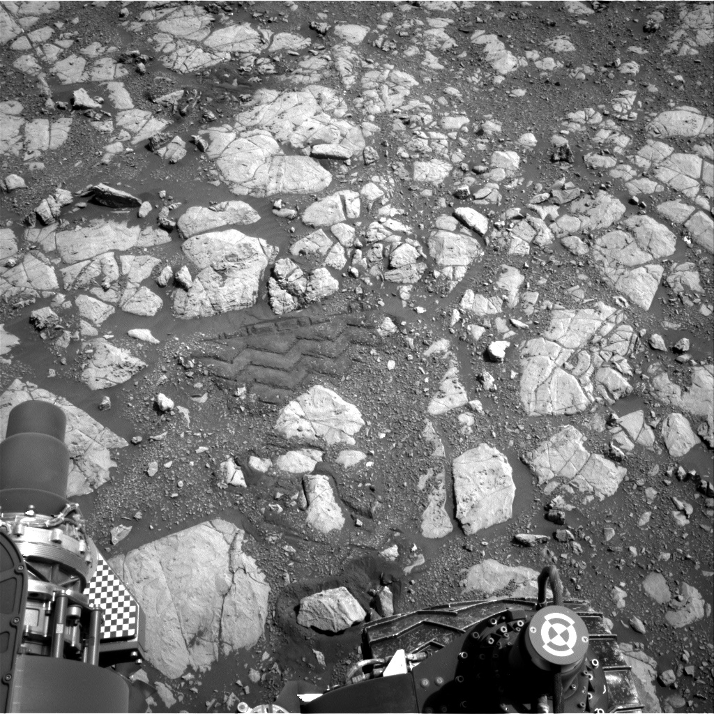 Nasa's Mars rover Curiosity acquired this image using its Right Navigation Camera on Sol 2003, at drive 0, site number 69