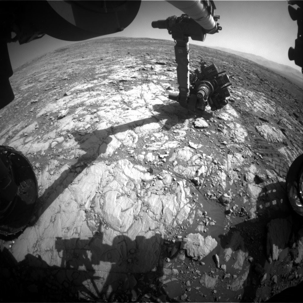 Nasa's Mars rover Curiosity acquired this image using its Front Hazard Avoidance Camera (Front Hazcam) on Sol 2005, at drive 408, site number 69