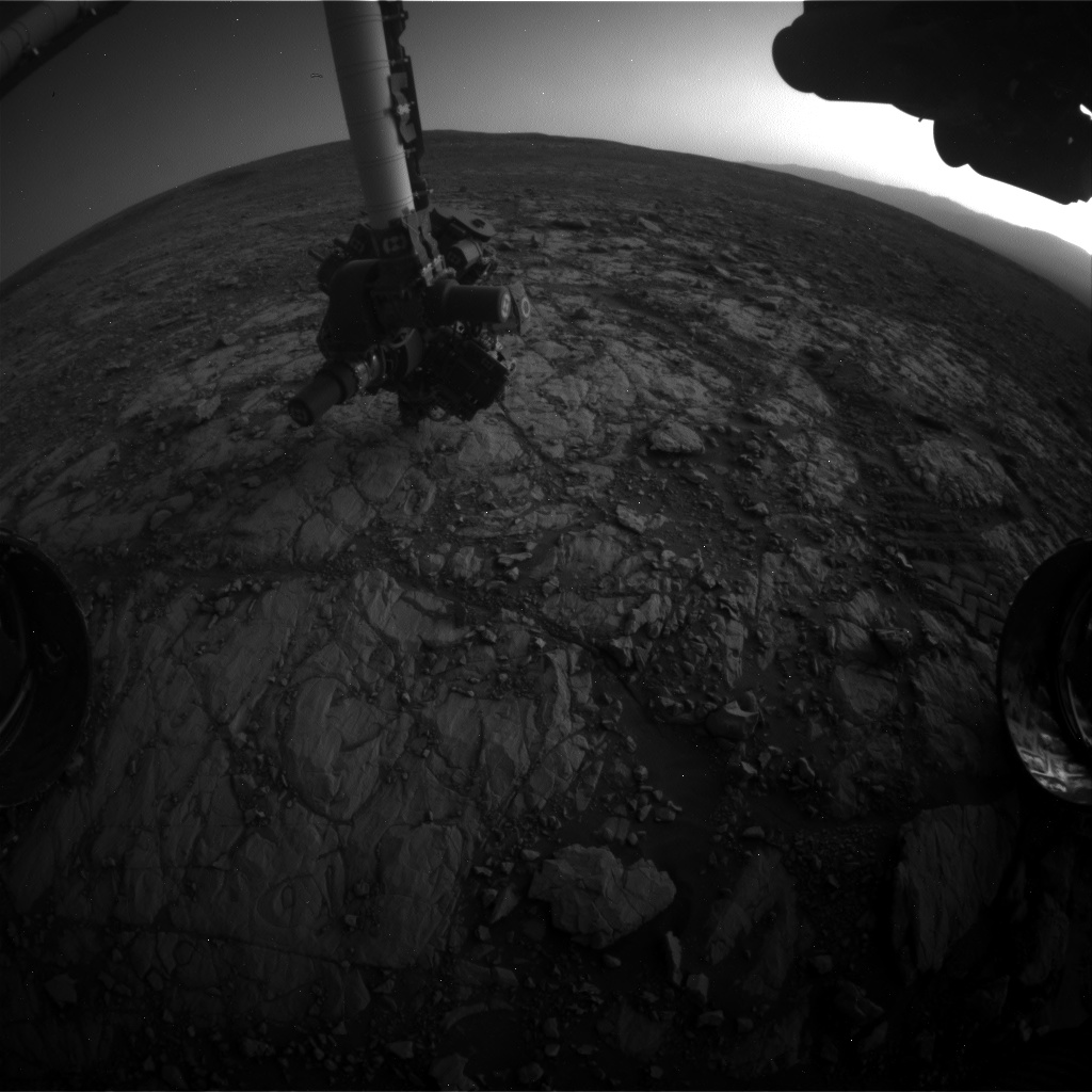Nasa's Mars rover Curiosity acquired this image using its Front Hazard Avoidance Camera (Front Hazcam) on Sol 2005, at drive 408, site number 69