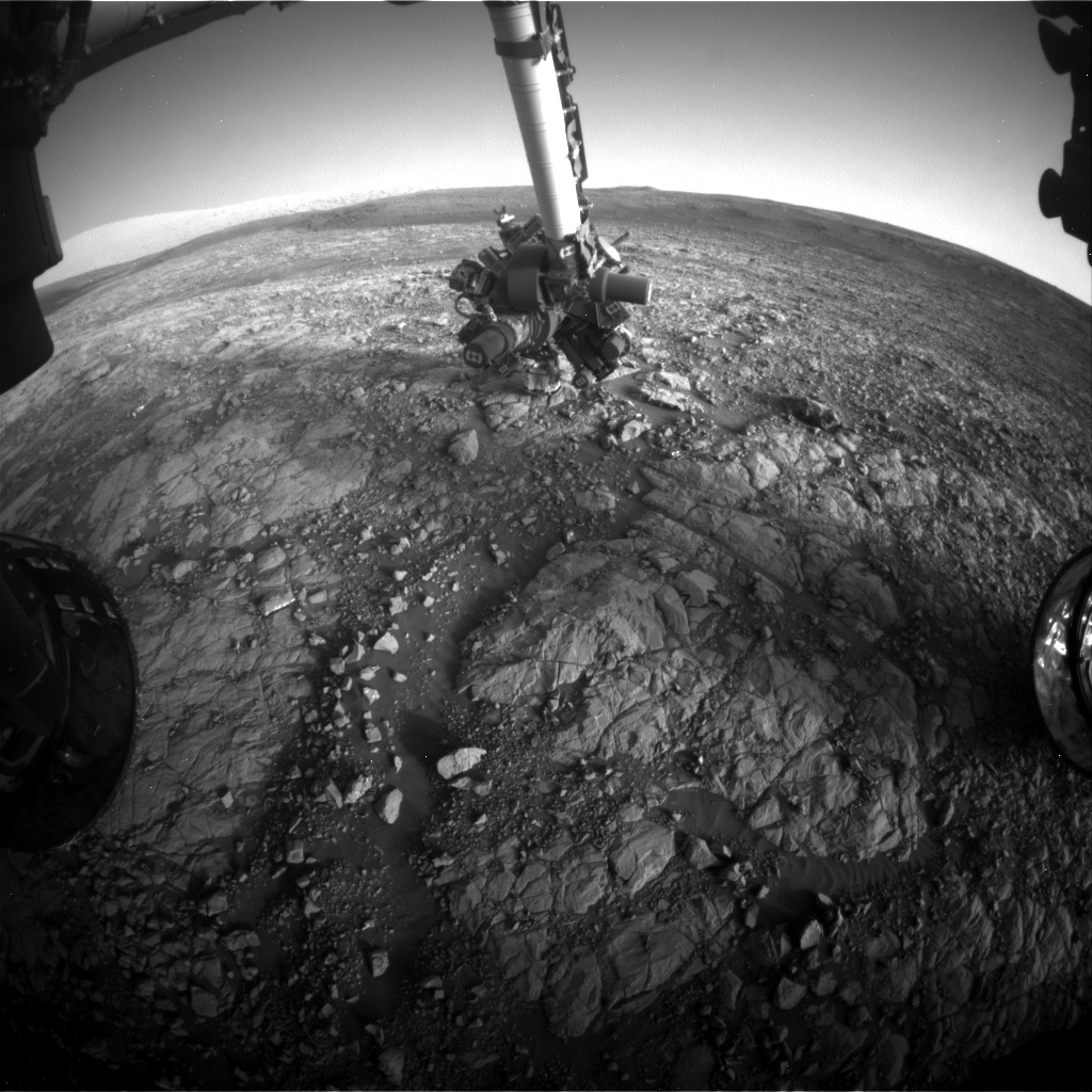Nasa's Mars rover Curiosity acquired this image using its Front Hazard Avoidance Camera (Front Hazcam) on Sol 2008, at drive 714, site number 69