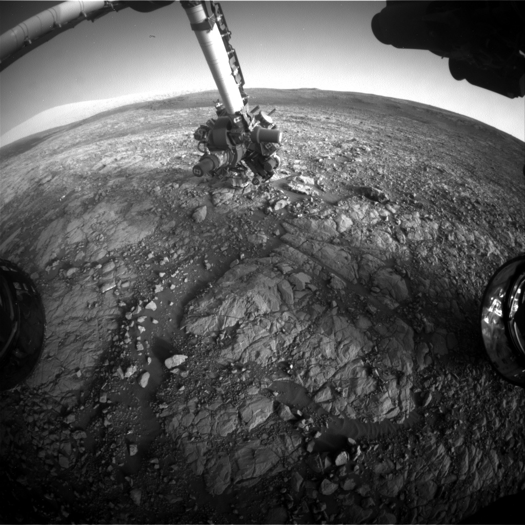 Nasa's Mars rover Curiosity acquired this image using its Front Hazard Avoidance Camera (Front Hazcam) on Sol 2008, at drive 714, site number 69