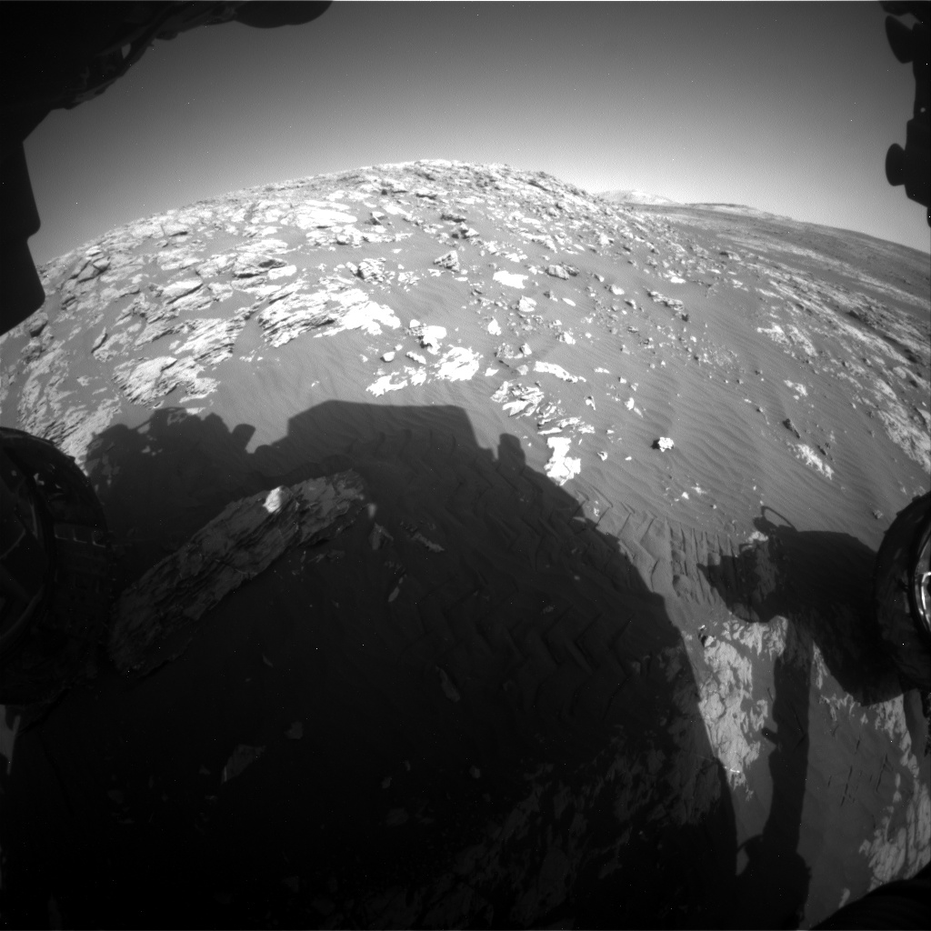 Nasa's Mars rover Curiosity acquired this image using its Front Hazard Avoidance Camera (Front Hazcam) on Sol 2009, at drive 1072, site number 69