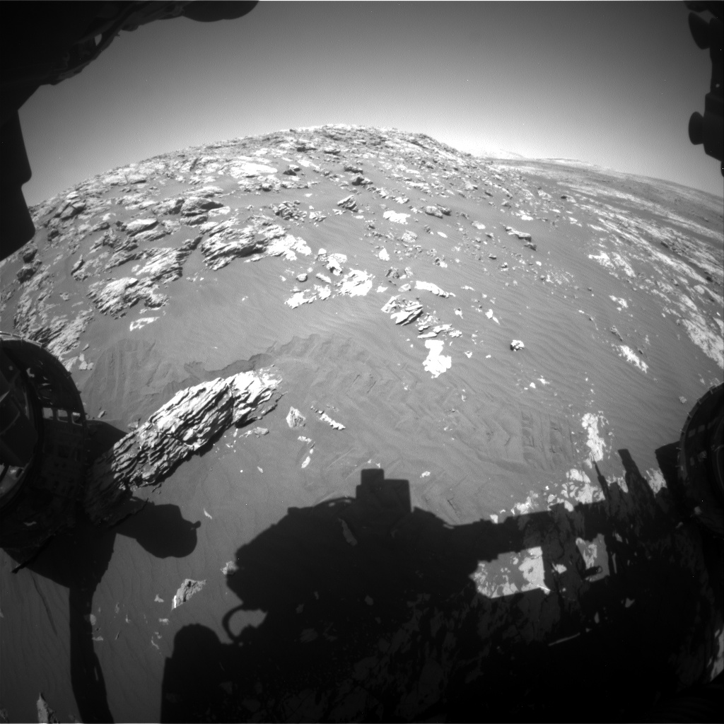 Nasa's Mars rover Curiosity acquired this image using its Front Hazard Avoidance Camera (Front Hazcam) on Sol 2011, at drive 1072, site number 69