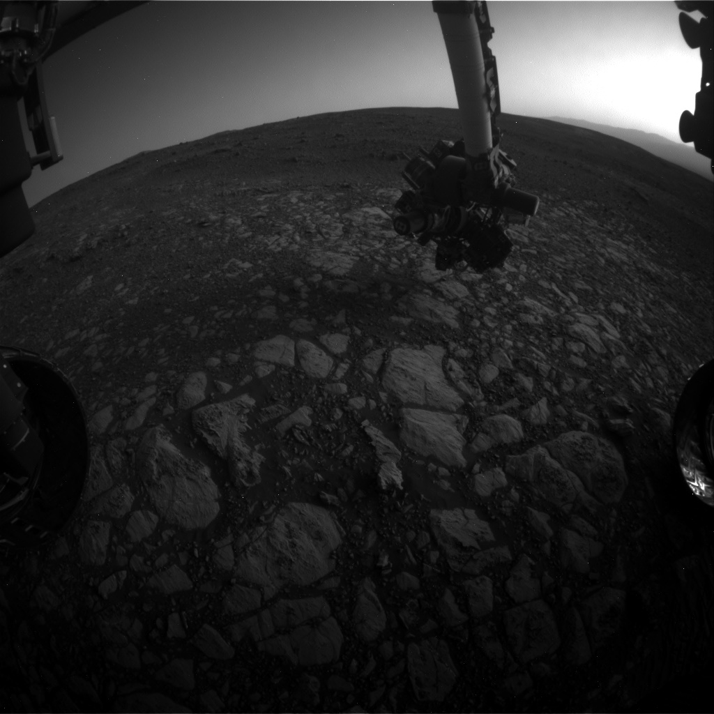 Nasa's Mars rover Curiosity acquired this image using its Front Hazard Avoidance Camera (Front Hazcam) on Sol 2013, at drive 1384, site number 69