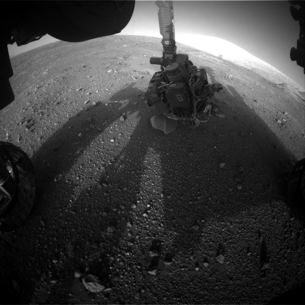 Nasa's Mars rover Curiosity acquired this image using its Front Hazard Avoidance Camera (Front Hazcam) on Sol 2015, at drive 1552, site number 69