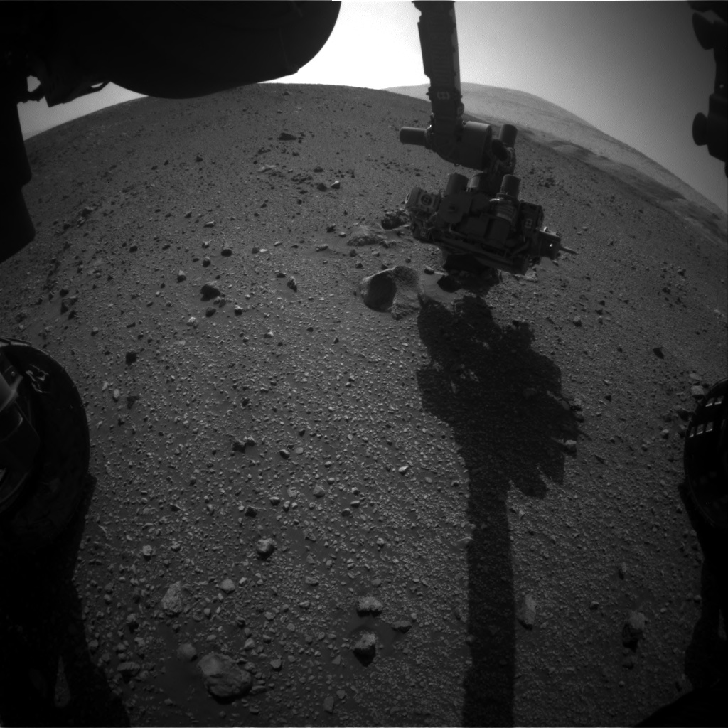 Nasa's Mars rover Curiosity acquired this image using its Front Hazard Avoidance Camera (Front Hazcam) on Sol 2016, at drive 1552, site number 69