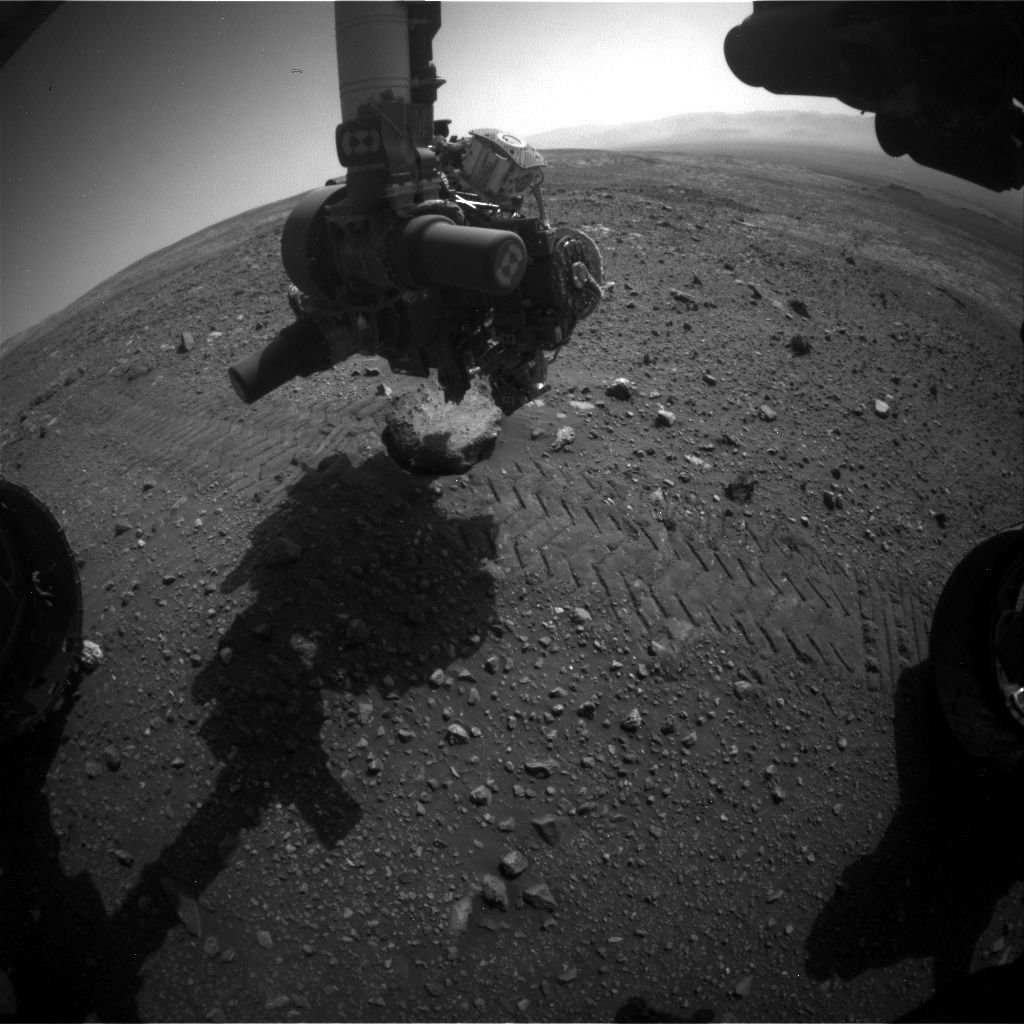 Nasa's Mars rover Curiosity acquired this image using its Front Hazard Avoidance Camera (Front Hazcam) on Sol 2022, at drive 1768, site number 69