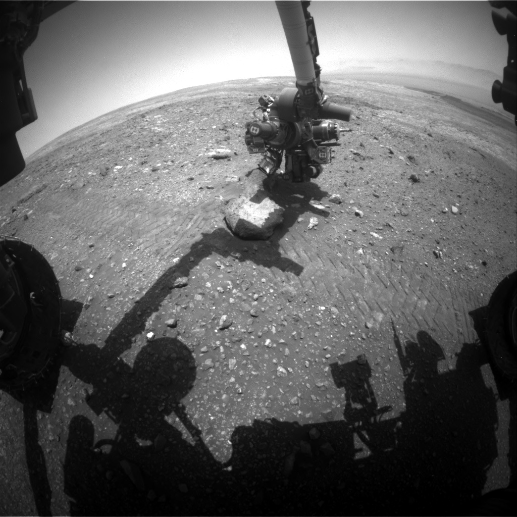 Nasa's Mars rover Curiosity acquired this image using its Front Hazard Avoidance Camera (Front Hazcam) on Sol 2023, at drive 1768, site number 69