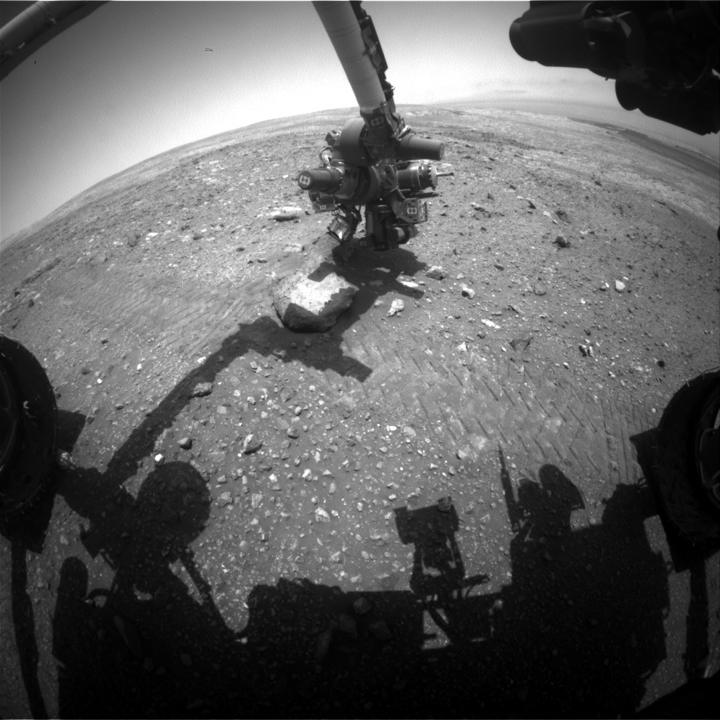 Nasa's Mars rover Curiosity acquired this image using its Front Hazard Avoidance Camera (Front Hazcam) on Sol 2023, at drive 1768, site number 69