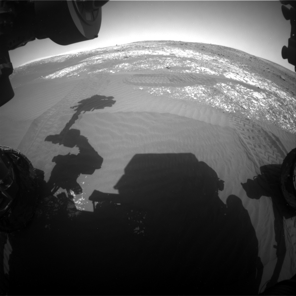 Nasa's Mars rover Curiosity acquired this image using its Front Hazard Avoidance Camera (Front Hazcam) on Sol 2024, at drive 1858, site number 69