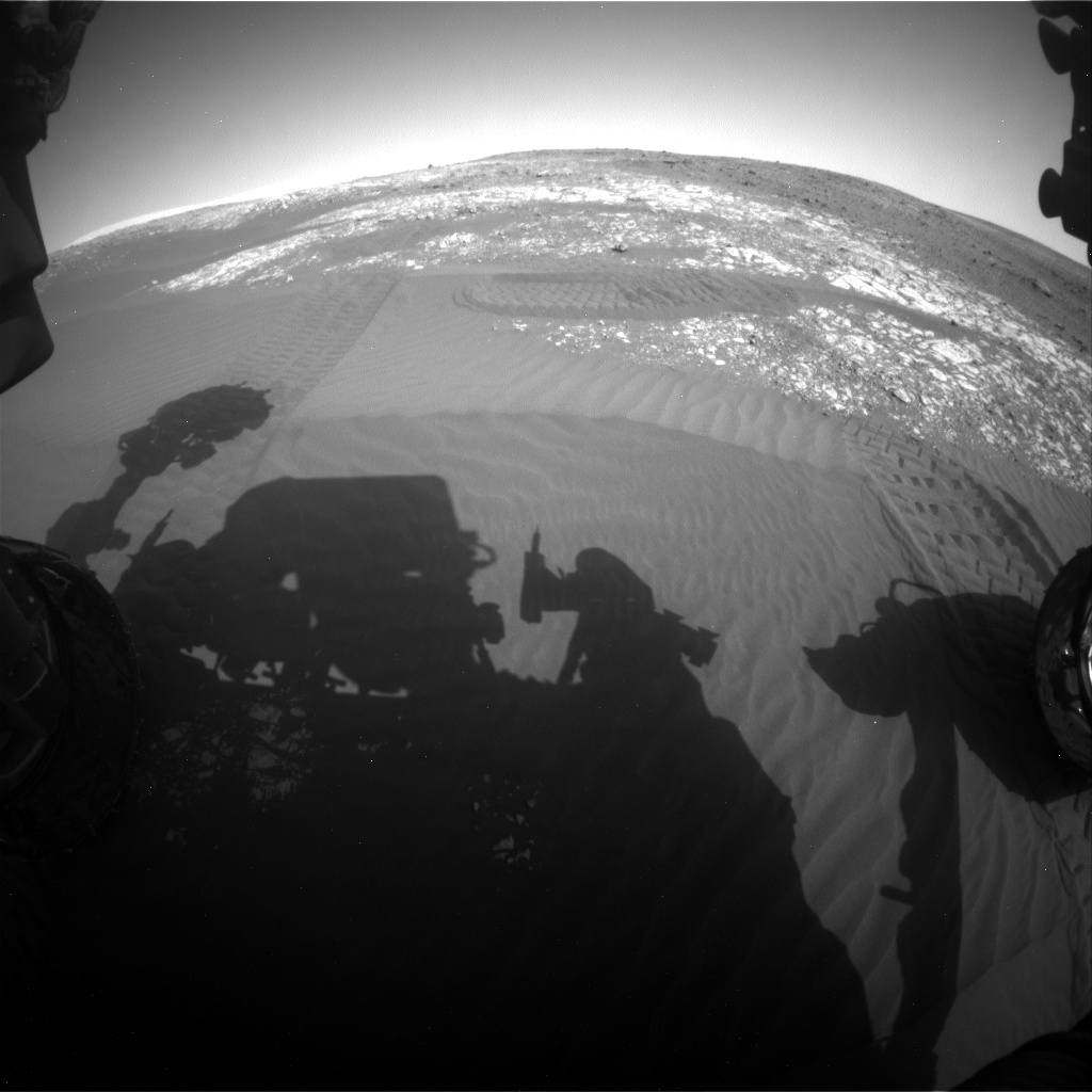 Nasa's Mars rover Curiosity acquired this image using its Front Hazard Avoidance Camera (Front Hazcam) on Sol 2026, at drive 1858, site number 69