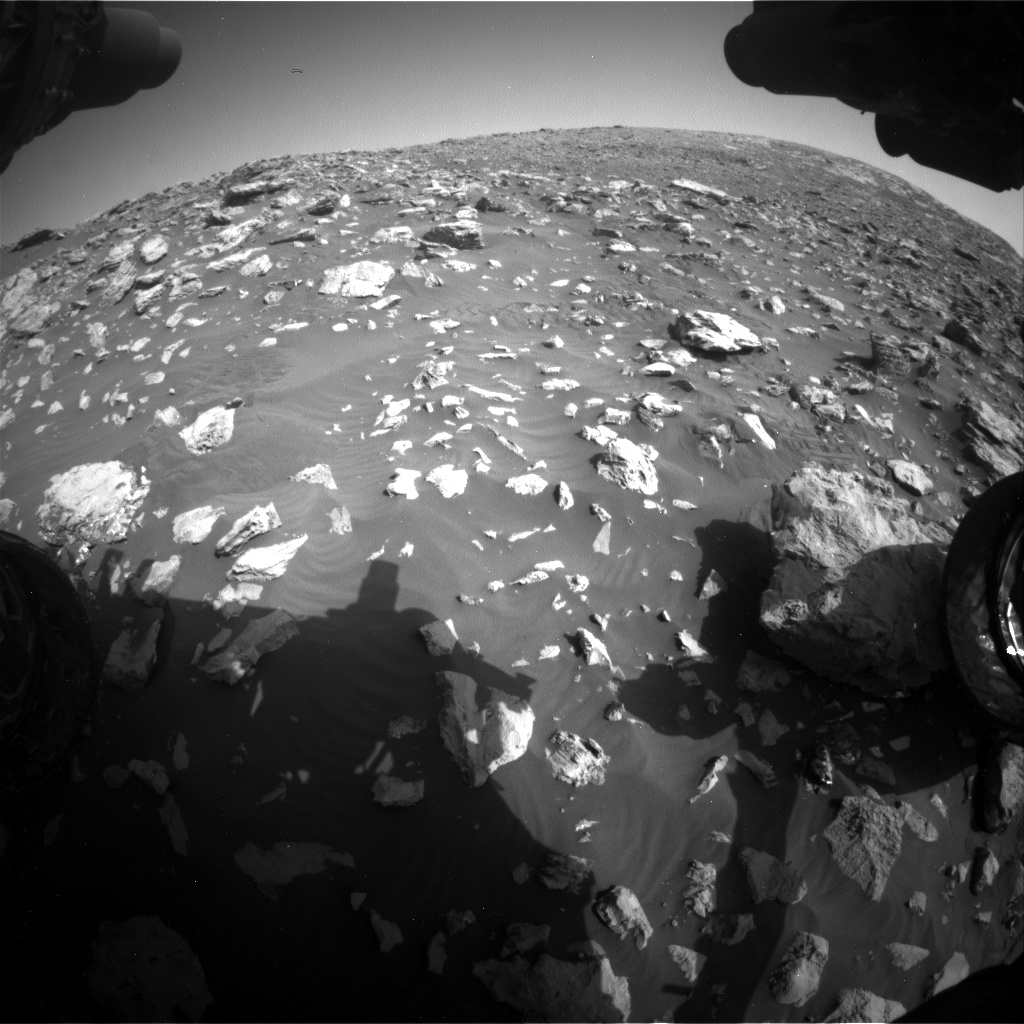 Nasa's Mars rover Curiosity acquired this image using its Front Hazard Avoidance Camera (Front Hazcam) on Sol 2034, at drive 0, site number 70