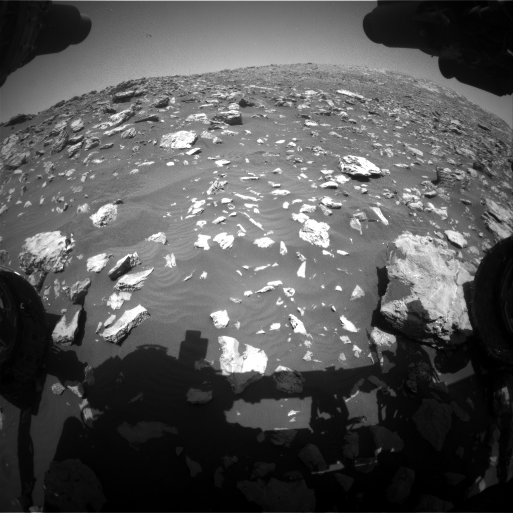 Nasa's Mars rover Curiosity acquired this image using its Front Hazard Avoidance Camera (Front Hazcam) on Sol 2035, at drive 0, site number 70