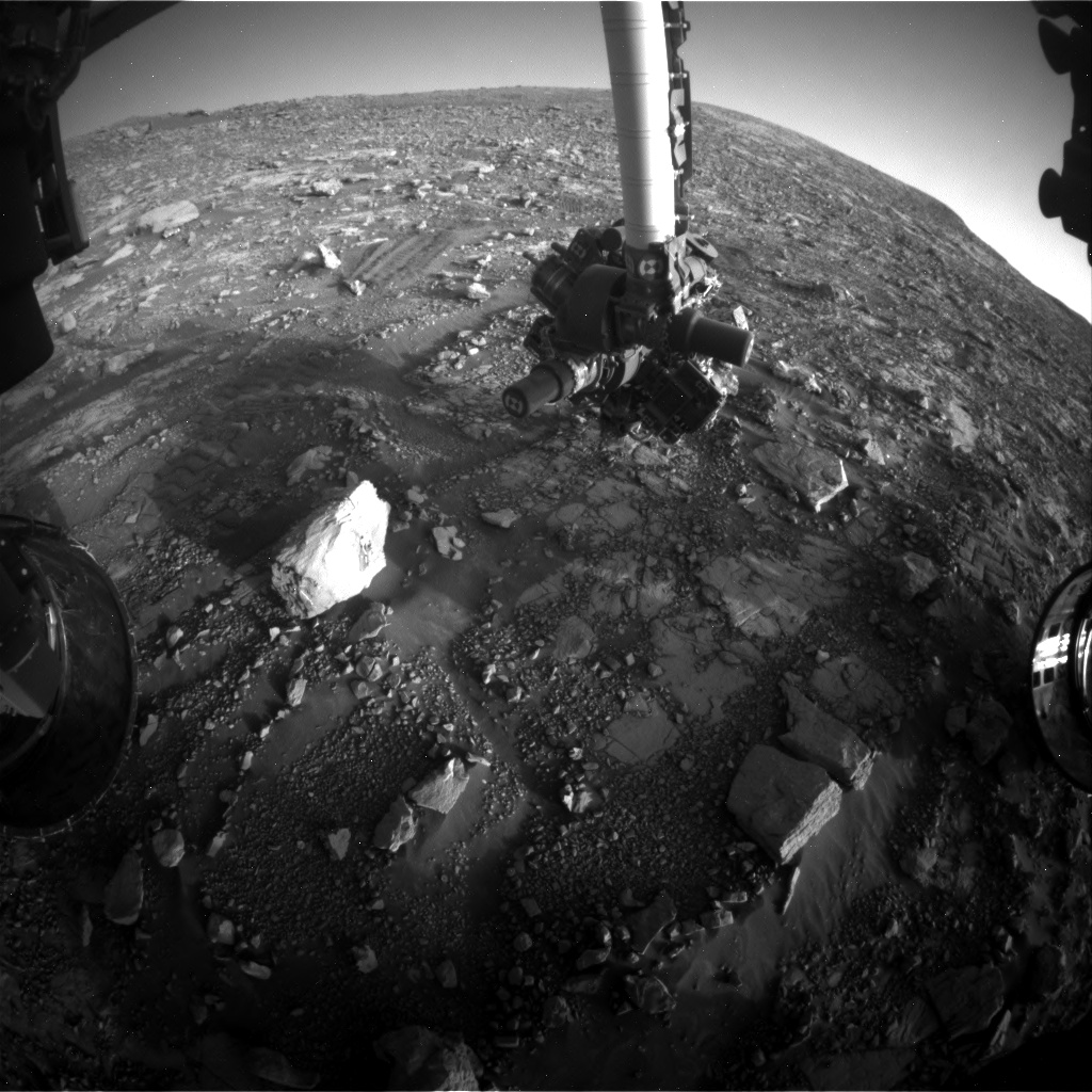 Nasa's Mars rover Curiosity acquired this image using its Front Hazard Avoidance Camera (Front Hazcam) on Sol 2038, at drive 240, site number 70