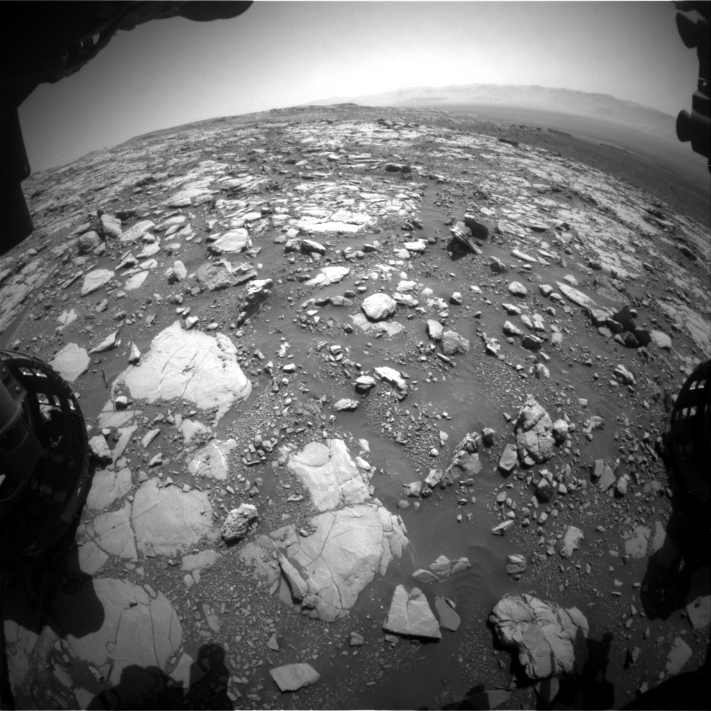 Nasa's Mars rover Curiosity acquired this image using its Front Hazard Avoidance Camera (Front Hazcam) on Sol 2040, at drive 886, site number 70