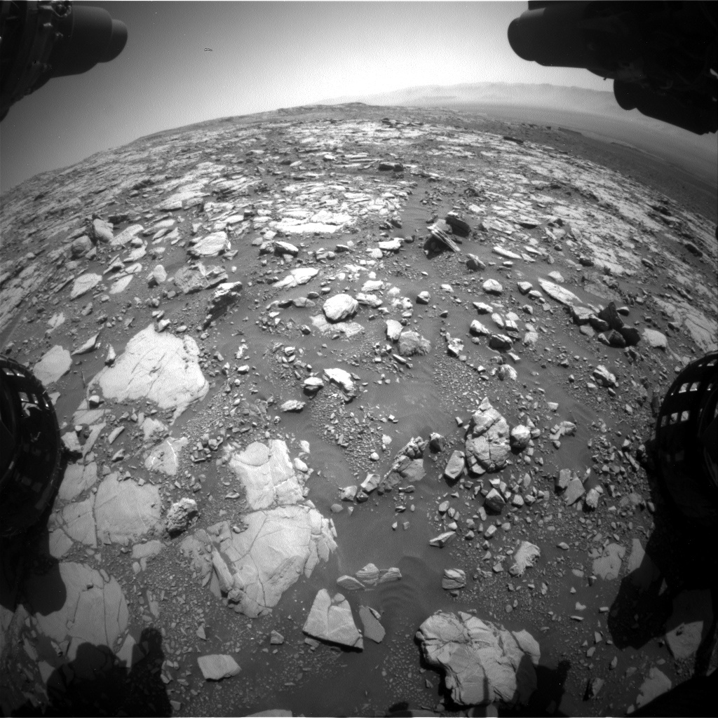 Nasa's Mars rover Curiosity acquired this image using its Front Hazard Avoidance Camera (Front Hazcam) on Sol 2040, at drive 886, site number 70