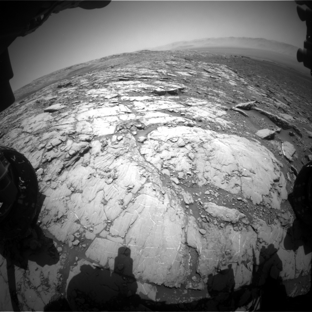 Nasa's Mars rover Curiosity acquired this image using its Front Hazard Avoidance Camera (Front Hazcam) on Sol 2044, at drive 1138, site number 70