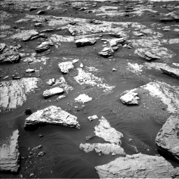 Nasa's Mars rover Curiosity acquired this image using its Left Navigation Camera on Sol 2045, at drive 1318, site number 70