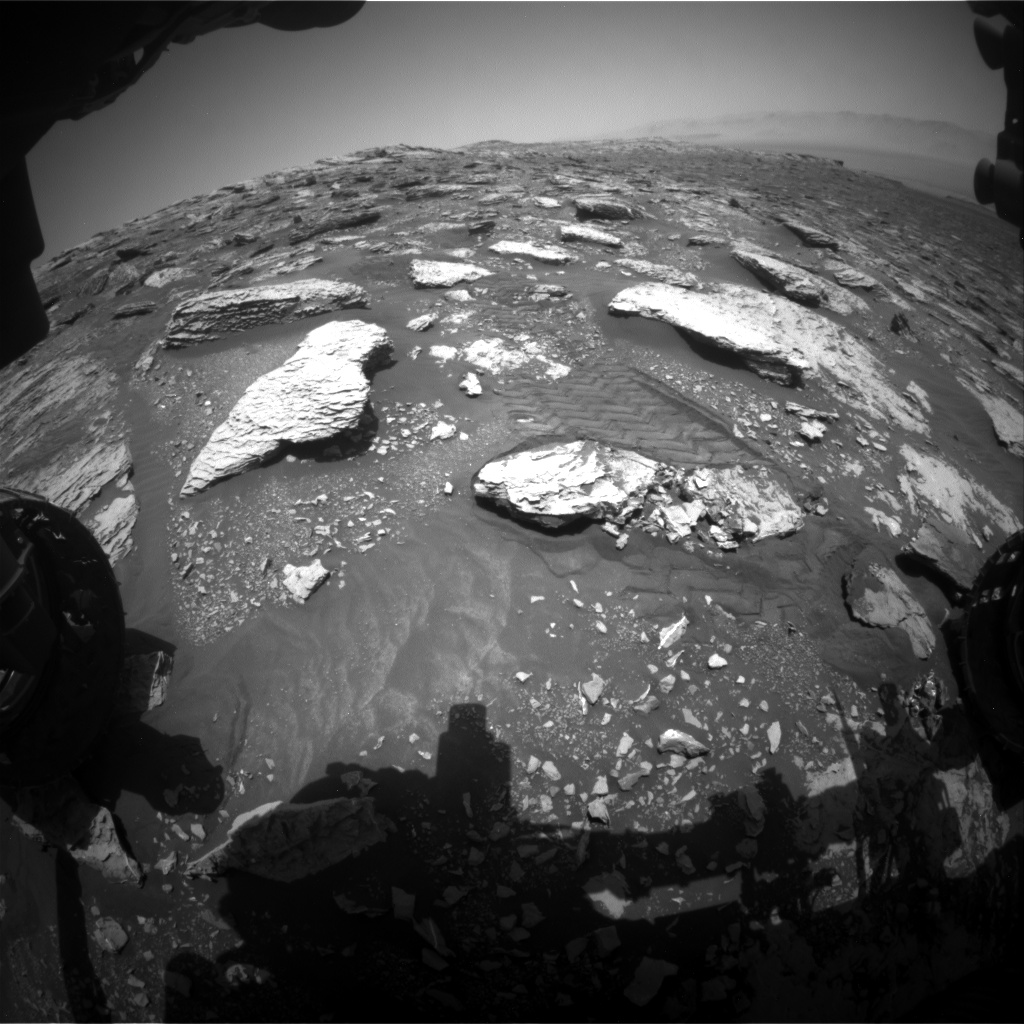 Nasa's Mars rover Curiosity acquired this image using its Front Hazard Avoidance Camera (Front Hazcam) on Sol 2047, at drive 1430, site number 70