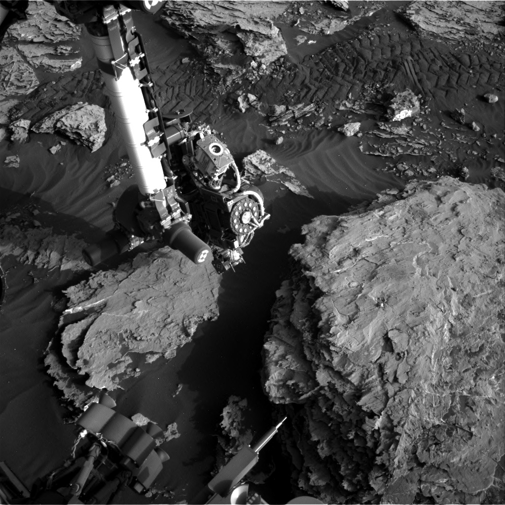 Nasa's Mars rover Curiosity acquired this image using its Right Navigation Camera on Sol 2049, at drive 1538, site number 70