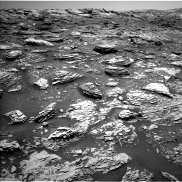 Nasa's Mars rover Curiosity acquired this image using its Left Navigation Camera on Sol 2052, at drive 1604, site number 70