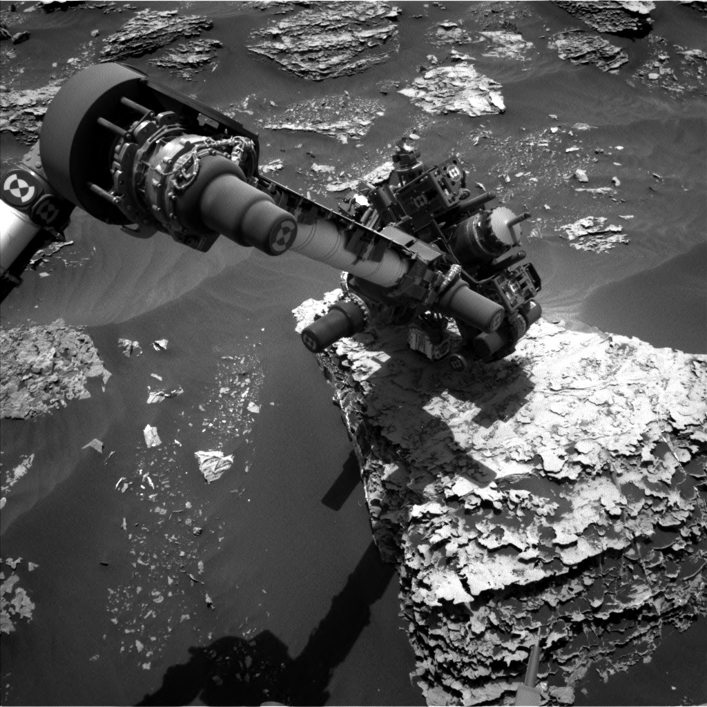 Nasa's Mars rover Curiosity acquired this image using its Left Navigation Camera on Sol 2055, at drive 1752, site number 70