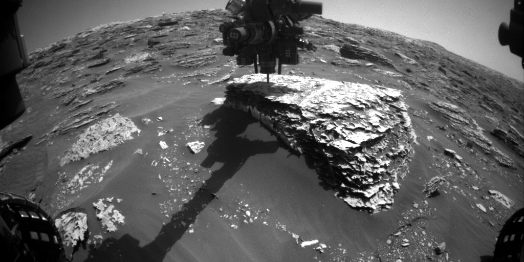 Nasa's Mars rover Curiosity acquired this image using its Front Hazard Avoidance Camera (Front Hazcam) on Sol 2057, at drive 1752, site number 70