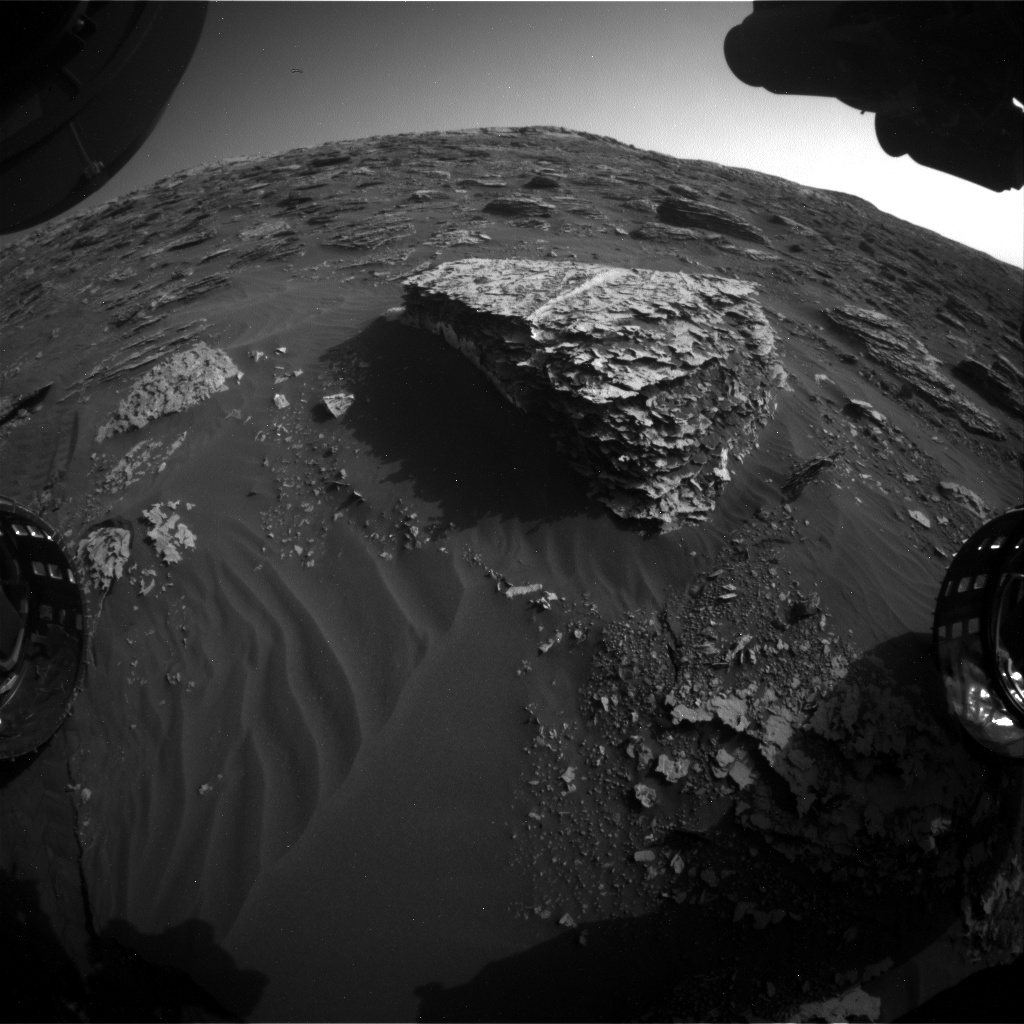 Nasa's Mars rover Curiosity acquired this image using its Front Hazard Avoidance Camera (Front Hazcam) on Sol 2059, at drive 1752, site number 70