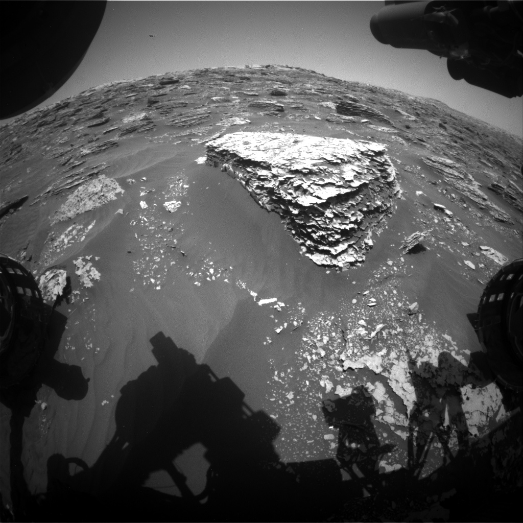 Nasa's Mars rover Curiosity acquired this image using its Front Hazard Avoidance Camera (Front Hazcam) on Sol 2060, at drive 1752, site number 70