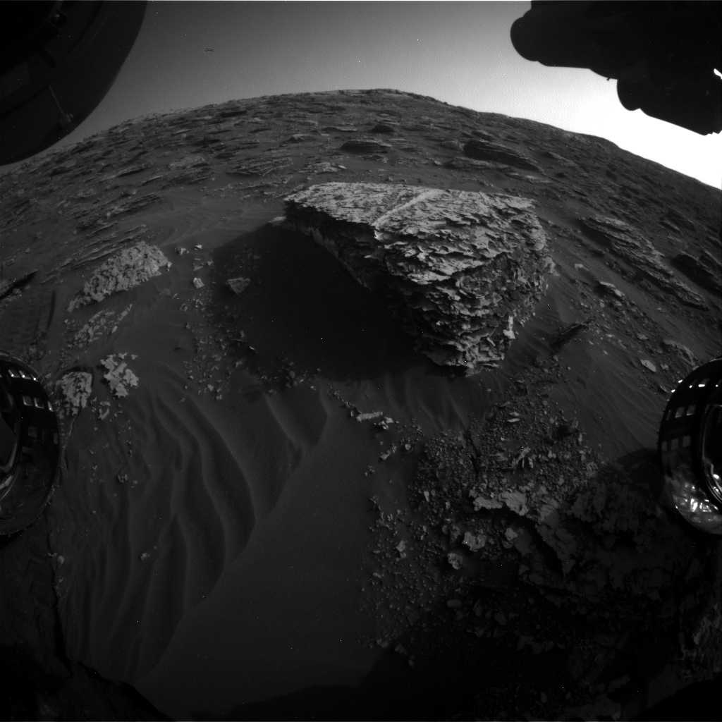 Nasa's Mars rover Curiosity acquired this image using its Front Hazard Avoidance Camera (Front Hazcam) on Sol 2061, at drive 1752, site number 70