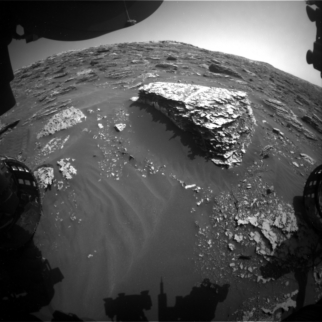 Nasa's Mars rover Curiosity acquired this image using its Front Hazard Avoidance Camera (Front Hazcam) on Sol 2070, at drive 1752, site number 70