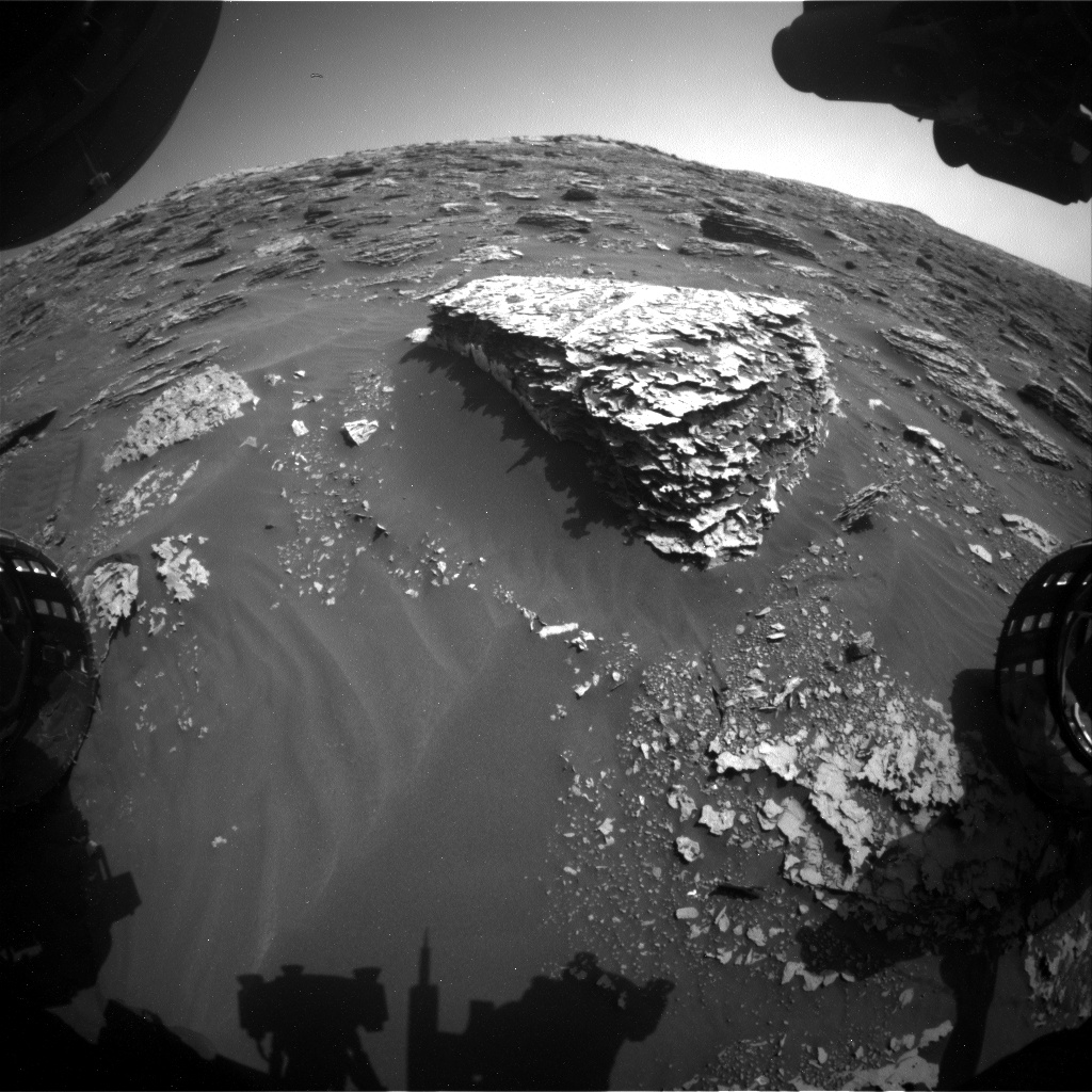 Nasa's Mars rover Curiosity acquired this image using its Front Hazard Avoidance Camera (Front Hazcam) on Sol 2070, at drive 1752, site number 70