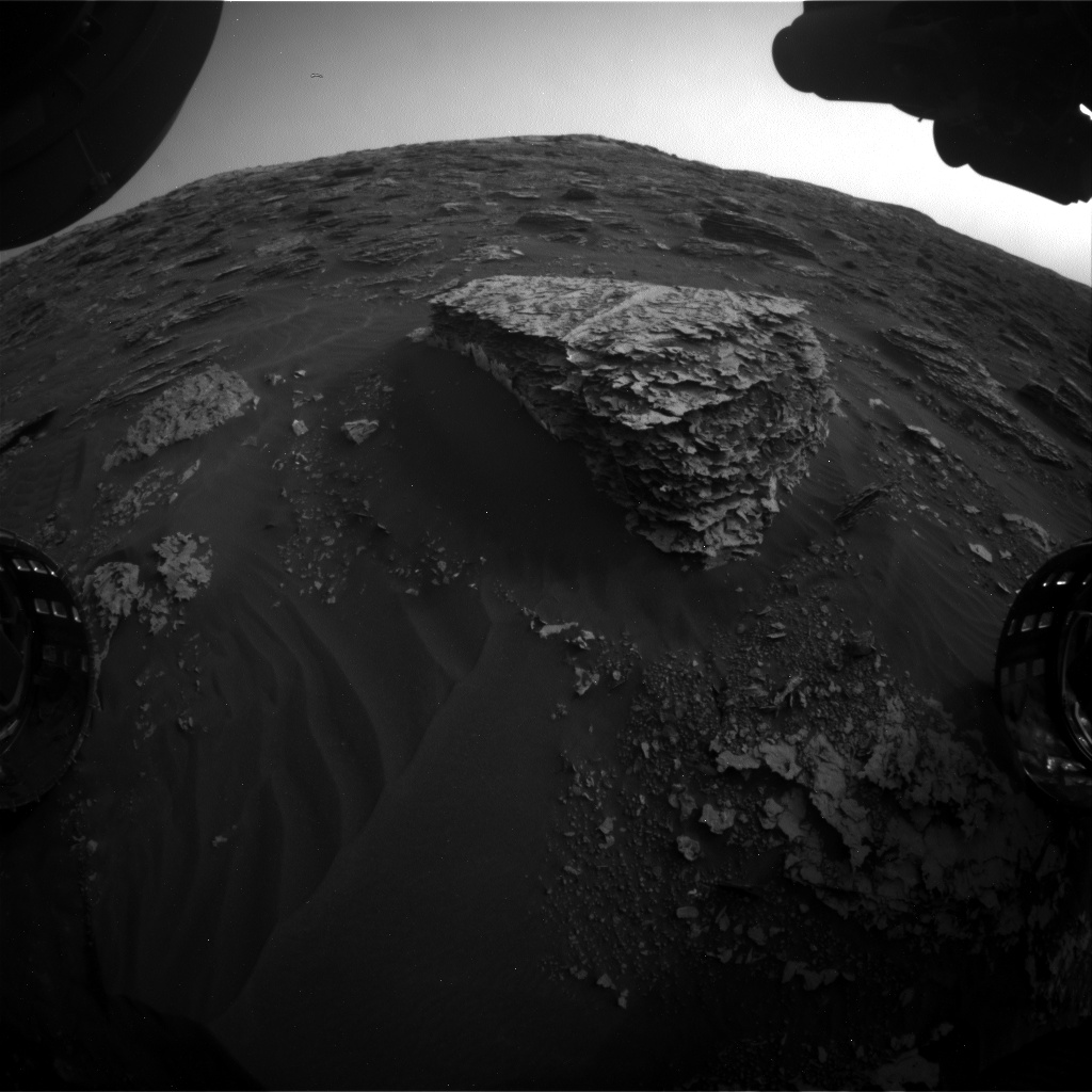 Nasa's Mars rover Curiosity acquired this image using its Front Hazard Avoidance Camera (Front Hazcam) on Sol 2078, at drive 1752, site number 70