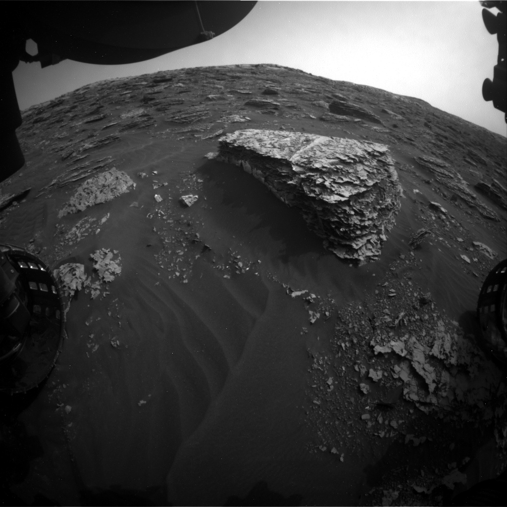 Nasa's Mars rover Curiosity acquired this image using its Front Hazard Avoidance Camera (Front Hazcam) on Sol 2079, at drive 1752, site number 70
